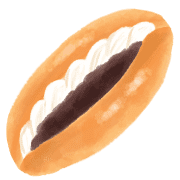 อิโมจิไลน์ bread watercolor emoji