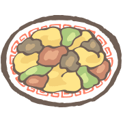 อิโมจิไลน์ yuru basic Chinese restaurant kabiemoji