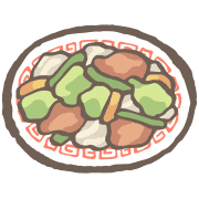 อิโมจิไลน์ yuru basic Chinese restaurant kabiemoji