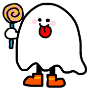 อิโมจิไลน์ Halloween ghost life