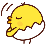 อิโมจิไลน์ Chick Piyotan Emoji _ Simple1