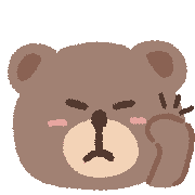 อิโมจิไลน์ Emoji to convey Fluffy Bear's feelings 2