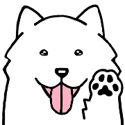 อิโมจิไลน์ Dog Emoji Samoyed