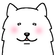 อิโมจิไลน์ Dog Emoji Samoyed