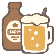 อิโมจิไลน์ yuru alcohol drink kabiemoji