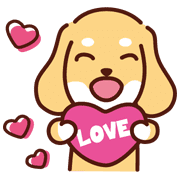 อิโมจิไลน์ Cute dachshund dog_Emoji Ver.2