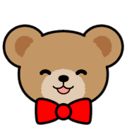 อิโมจิไลน์ Teddy Bear Face EMOJI[RED]