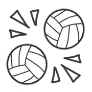 อิโมจิไลน์ Simple volleyball fix