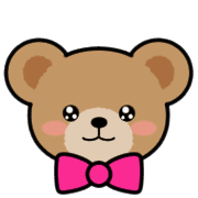 อิโมจิไลน์ Teddy Bear Face EMOJI[PINK]