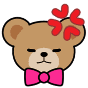 อิโมจิไลน์ Teddy Bear Face EMOJI[PINK]