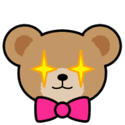 อิโมจิไลน์ Teddy Bear Face EMOJI[PINK]