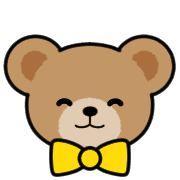 อิโมจิไลน์ Teddy Bear Face EMOJI[YELLOW]