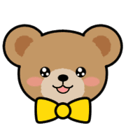 อิโมจิไลน์ Teddy Bear Face EMOJI[YELLOW]