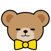 อิโมจิไลน์ Teddy Bear Face EMOJI[YELLOW]