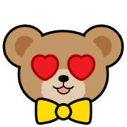 อิโมจิไลน์ Teddy Bear Face EMOJI[YELLOW]