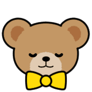 อิโมจิไลน์ Teddy Bear Face EMOJI[YELLOW]