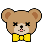 อิโมจิไลน์ Teddy Bear Face EMOJI[YELLOW]