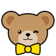 อิโมจิไลน์ Teddy Bear Face EMOJI[YELLOW]