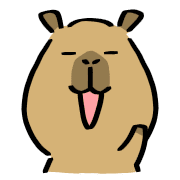 อิโมจิไลน์ Capybara standard emoji