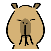 อิโมจิไลน์ Capybara standard emoji