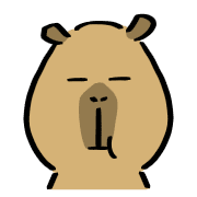 อิโมจิไลน์ Capybara standard emoji