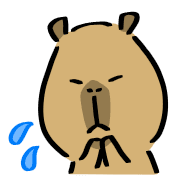 อิโมจิไลน์ Capybara standard emoji