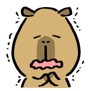 อิโมจิไลน์ Capybara standard emoji