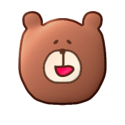 อิโมจิไลน์ bear easy to use everyday emoji