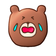 อิโมจิไลน์ bear easy to use everyday emoji