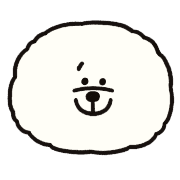 อิโมจิไลน์ Mofuinu Bichon frise emoji