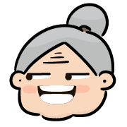 อิโมจิไลน์ Twopebaby Little grandma emoji