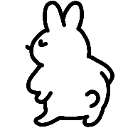 อิโมจิไลน์ White Rabbit Cute Emoji 02