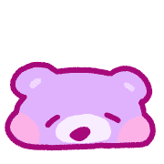 อิโมจิไลน์ Purple Little Bear