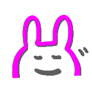 อิโมจิไลน์ colorful emoji with rabbit