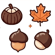 อิโมจิไลน์ Full animal emoji 2(autumn)