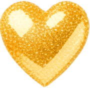 อิโมจิไลน์ French gold heart emoji