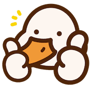 อิโมจิไลน์ Stress duck - slightly excited