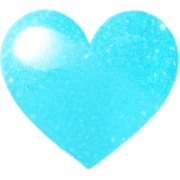 อิโมจิไลน์ Turquoise blue heart emoji