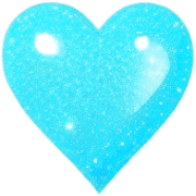 อิโมจิไลน์ Turquoise blue heart emoji