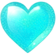 อิโมจิไลน์ Turquoise blue heart emoji