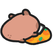 อิโมจิไลน์ Baby capybara animated emoji 9