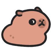 อิโมจิไลน์ Baby capybara animated emoji 9