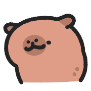 อิโมจิไลน์ Baby capybara animated emoji 9