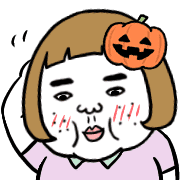 อิโมจิไลน์ Ugly charming woman mov Halloween Emoji