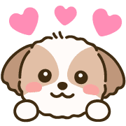 อิโมจิไลน์ Lovely Shih Tzu Emoji 40