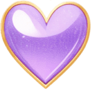 อิโมจิไลน์ French Purple Heart Emoji