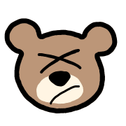 อิโมจิไลน์ Bears emoji kuma