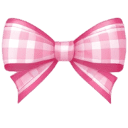 อิโมจิไลน์ Gingham check ribbon Emoji