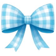 อิโมจิไลน์ Gingham check ribbon Emoji