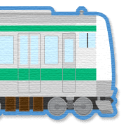 อิโมจิไลน์ Saitama Tokyo green train&station sign